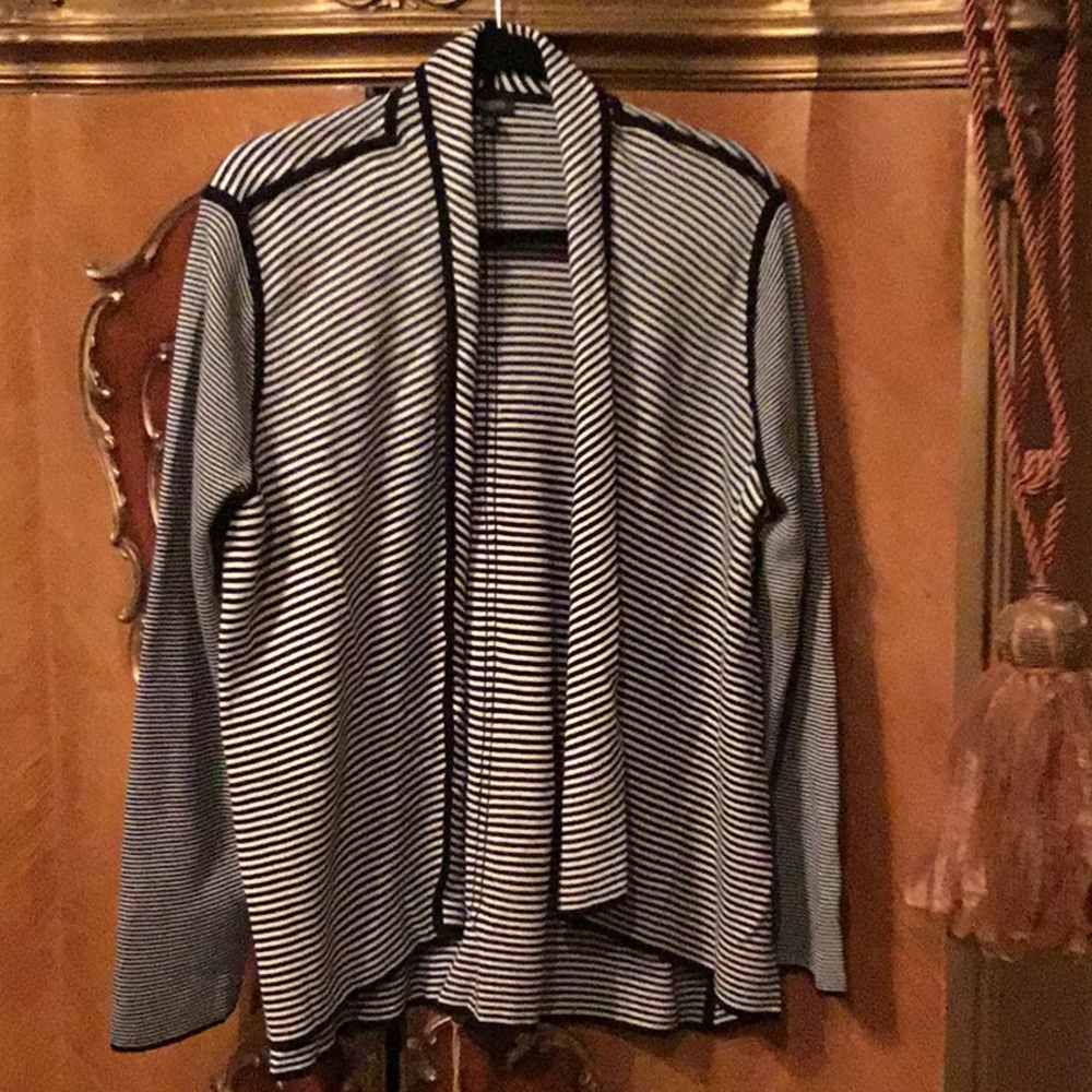 Talbots Flyaway Striped Jacket